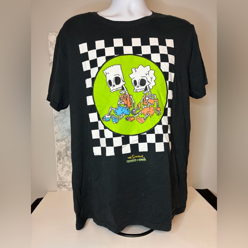 The Simpsons Treehouse Of Horror T Shirt Bart/Skeleton/Black Men's/Womans XL